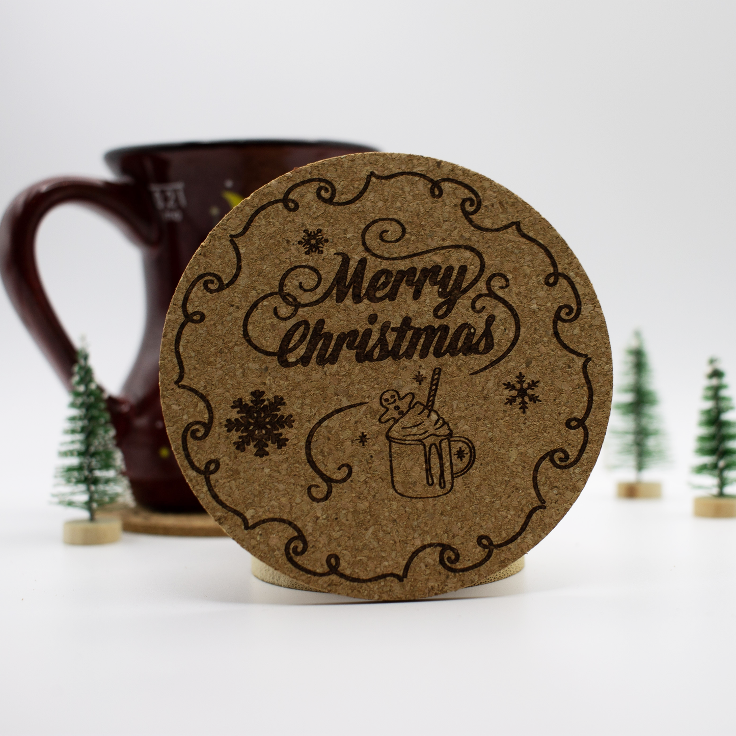 Engraved Christmas Coaster | Multiple Designs + Personalisation