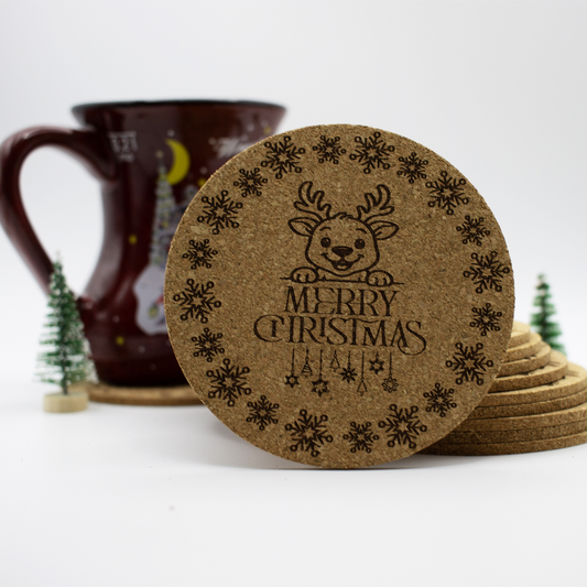 Engraved Christmas Coaster | Multiple Designs + Personalisation